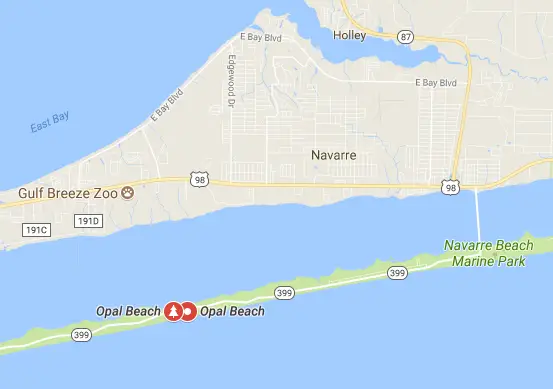 Opal Beach Map
